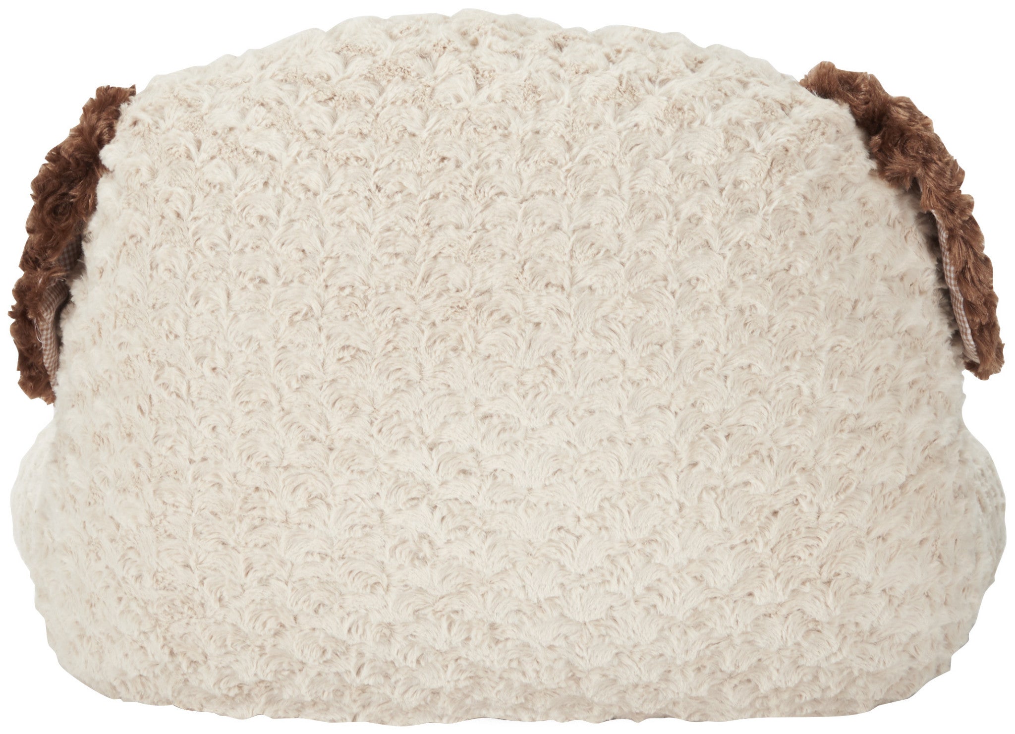 Beige 21" X 16" Novelty Polyester Throw Pillow