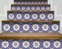 Blue White and Gold Mosaic Removable Tiles - 5