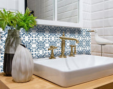 Teal And White Mosaic Peel And Stick Removable Tiles - 5