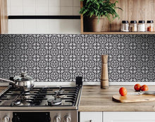Tulipa Gray and White Peel and Stick Removable Tiles - 4