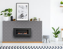 Tulipa Gray and White Peel and Stick Removable Tiles - 4