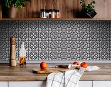 Tulipa Gray and White Peel and Stick Removable Tiles - 4