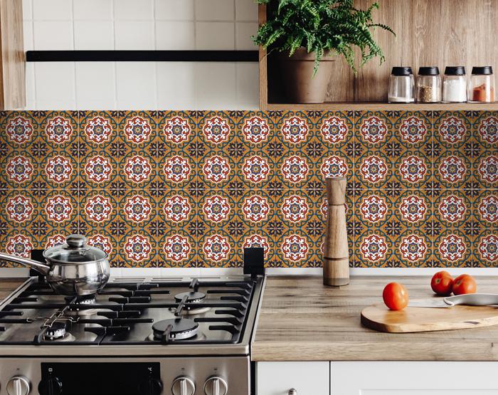 5" X 5" Old World Ole Peel and Stick Tiles