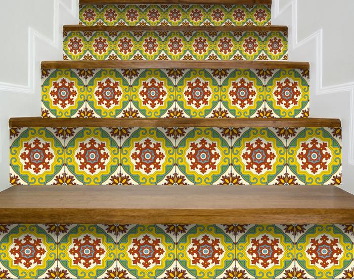 5" X 5" Fortuna Peel and Stick Removable Tiles