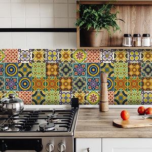 7" X 7" Euro Mosaic Peel and Stick Removable Tiles