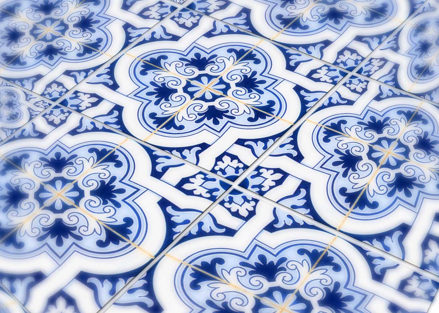 6" X 6" Blue Mia Peel And Stick Removable Tiles