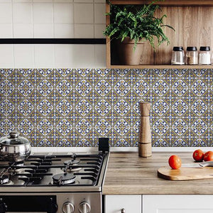 4" X 4" Neutral Gina Peel And Stick Removable Tiles