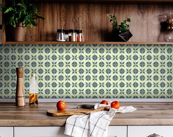 Aegean Orb Removable Peel and Stick Tiles - 7" x 7"