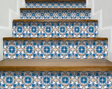 Teal Taupe Sia Removable Peel and Stick Tiles 8