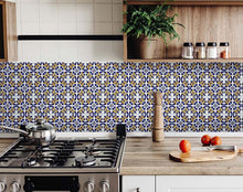 Blue Mikos Removable Peel and Stick Tiles - 5