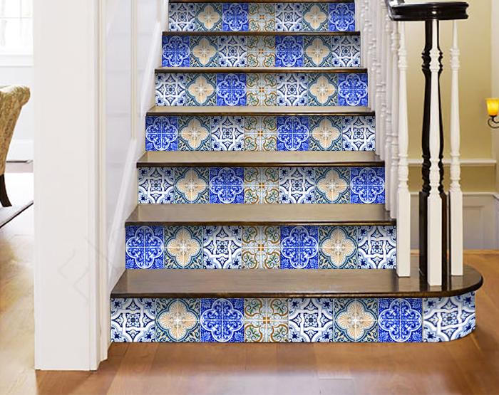 5" X 5" Bella Mix Mosaic Removable Peel and Stick Tiles