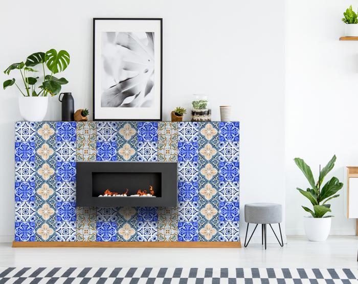 7" X 7" Bella Mix Mosaic Removable Peel and Stick Tiles