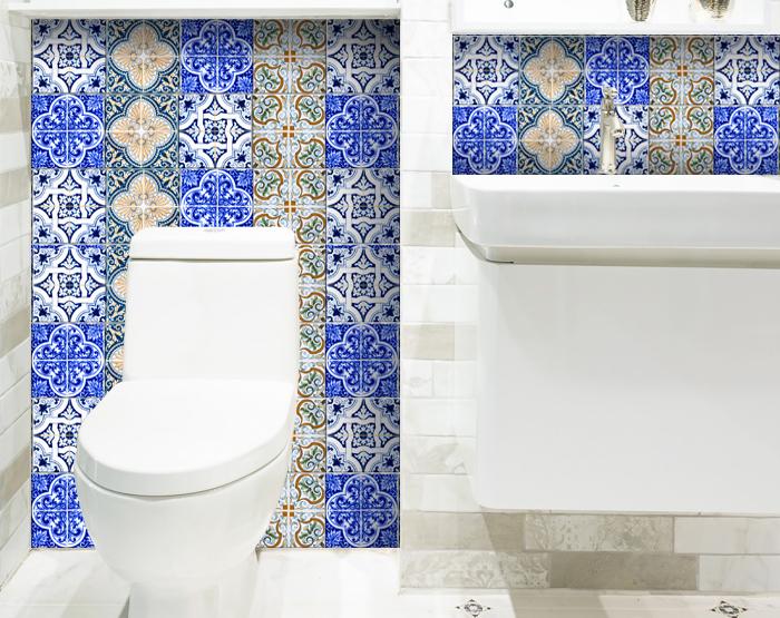 8" X 8" Bella Mix Mosaic Removable Peel and Stick Tiles