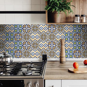 4" X 4" Addison Multi Mosaic Peel And Stick Tiles