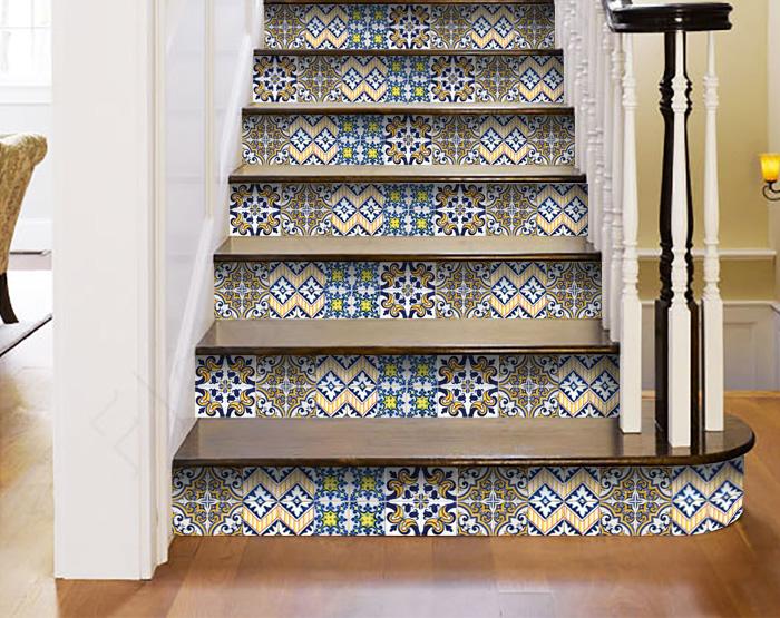 6" X 6" Addison Multi Mosaic Peel and Stick Tiles