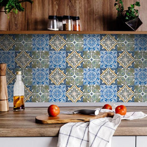 7" X 7" Madison Vintage Mosaic Peel and Stick Tiles