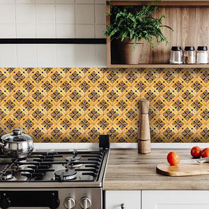 8" X 8" Golden Rio Removable  Peel and Stick Tiles