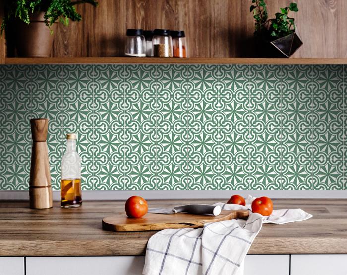 Glenda Sage Removable Peel and Stick Tiles - 6" x 6"