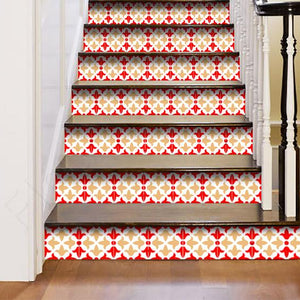 5" X 5" Roja Hola  Removable Peel and Stick Tiles