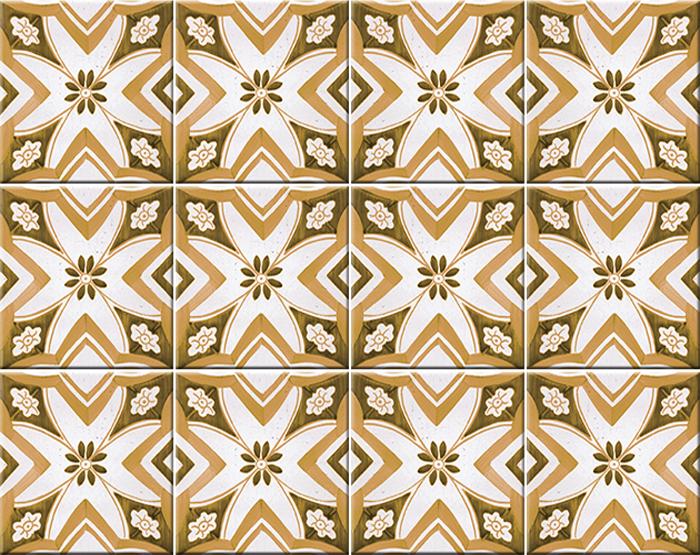 4" x 4" Papaya Peel and Stick Removable Tiles