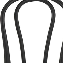 Set of Two Vintage Style Black Cane Dining Chairs