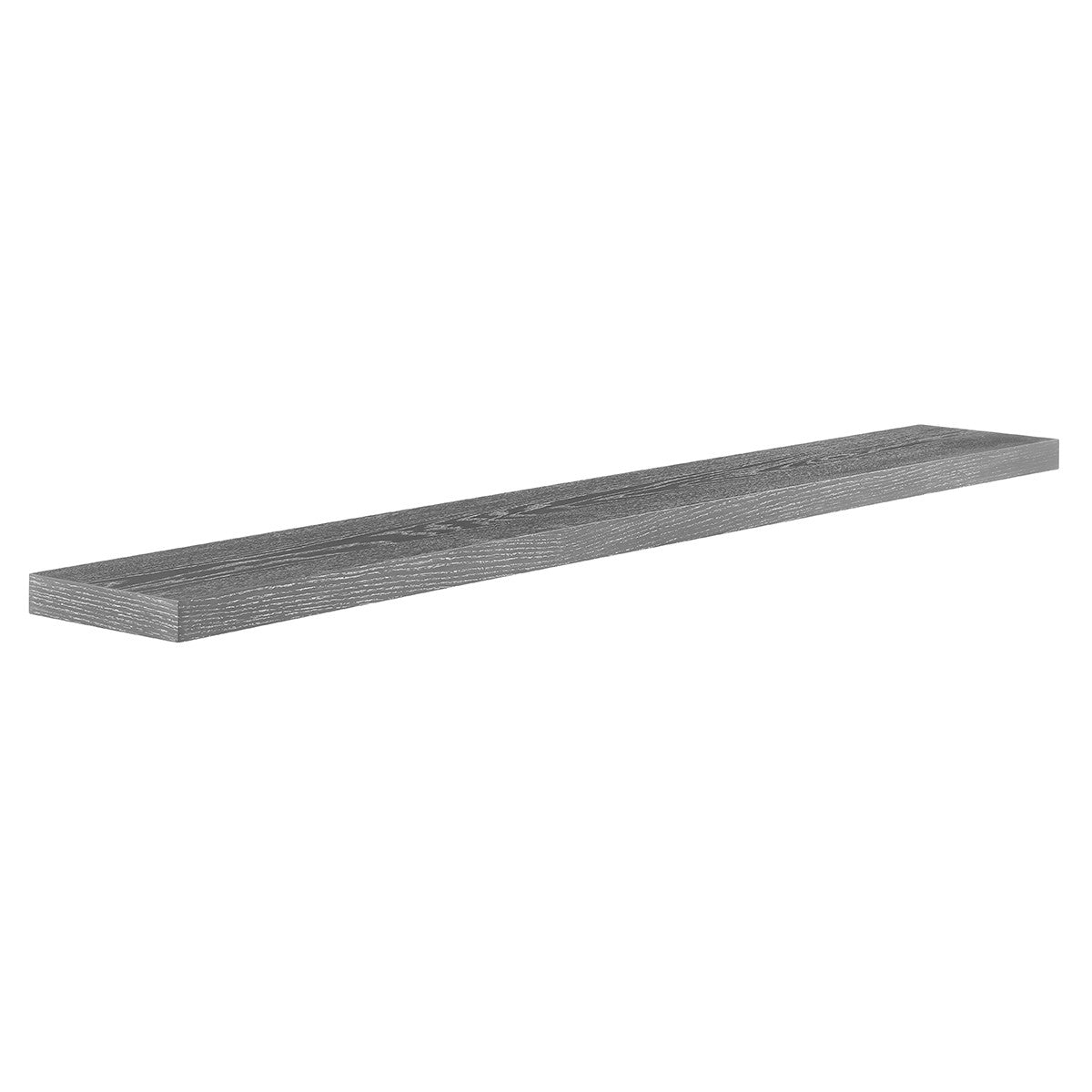 75" Dark Gray Whitewash Wooden Floating Shelf