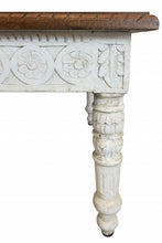 Mesa de Centro Decorativa Marrón y Blanca