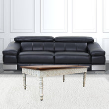 Mesa de Centro Decorativa Marrón y Blanca