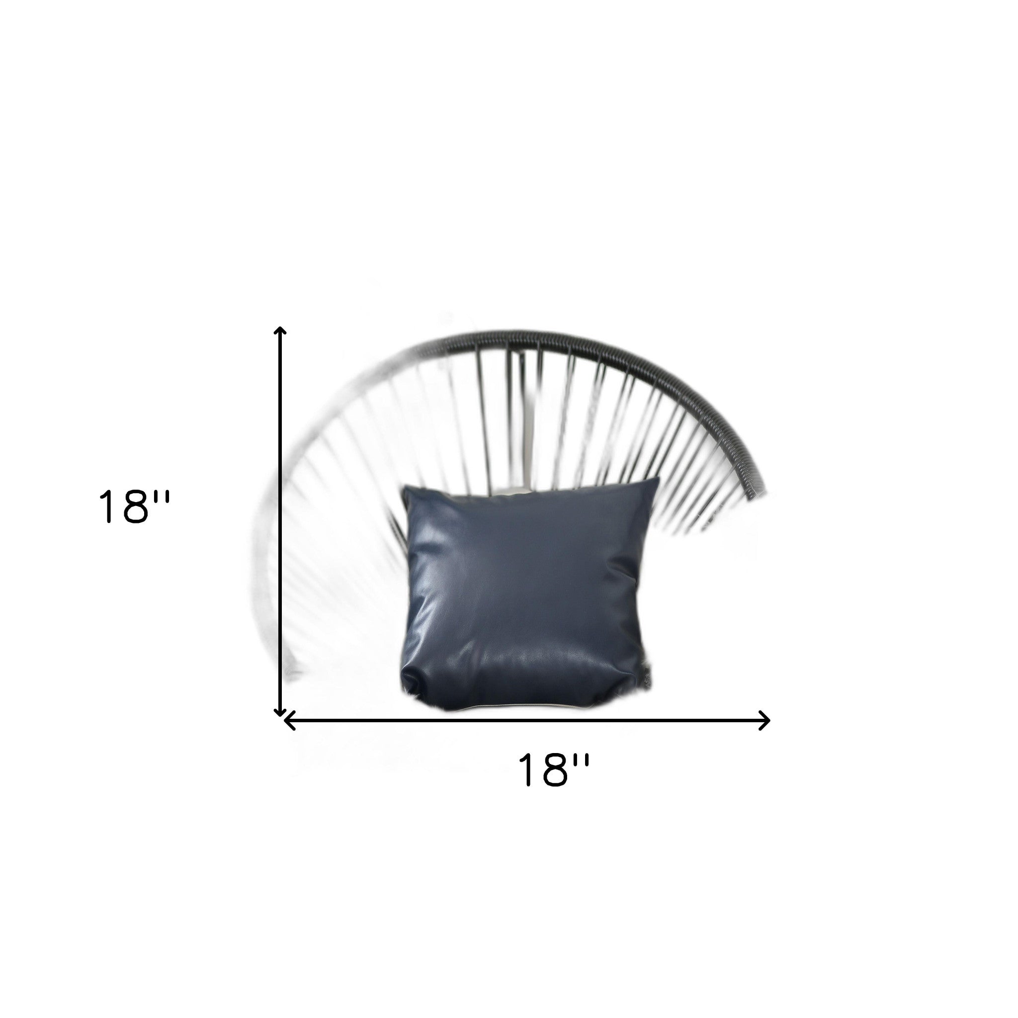 Set of 2 Navy Stripe and Solid Throw Pillow Covers