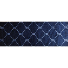 2' x 6' Navy Nautical Knots Washable Runner Rug