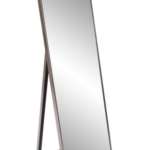 Sleek Brushed Brass Rectangular Full Length Standing Mirror