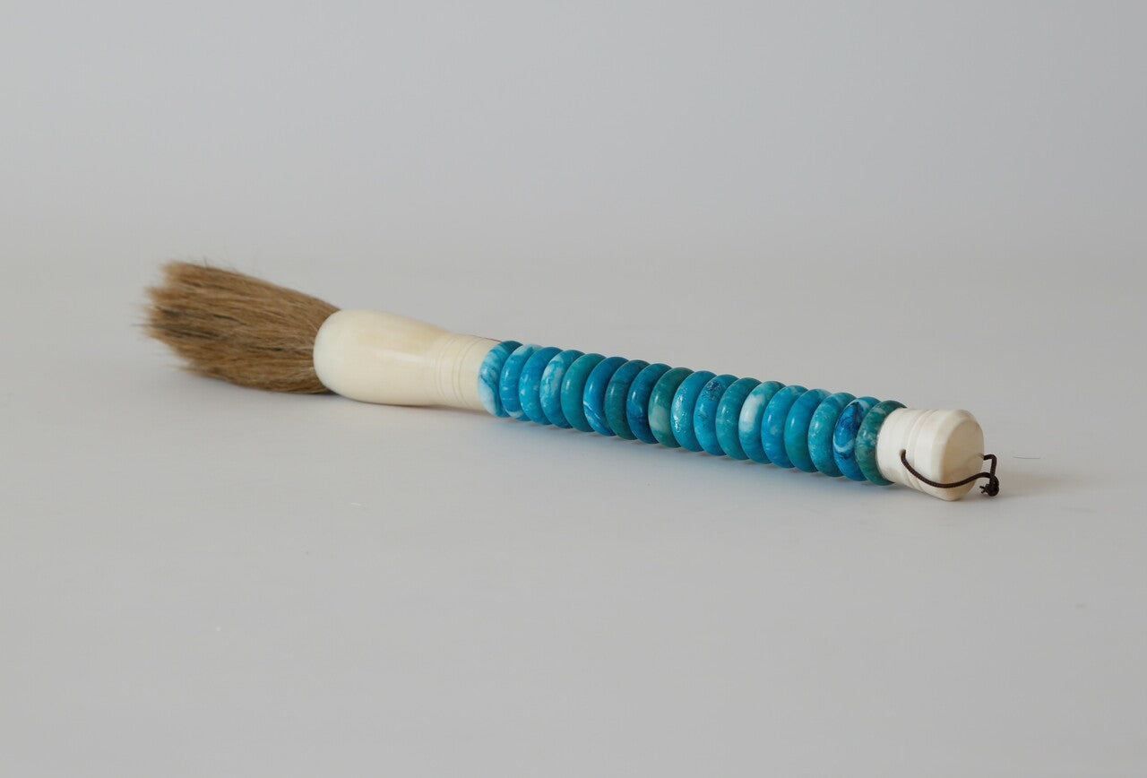 Pincel de caligrafía decorativa Shades of Aqua Jade Abacus Disc