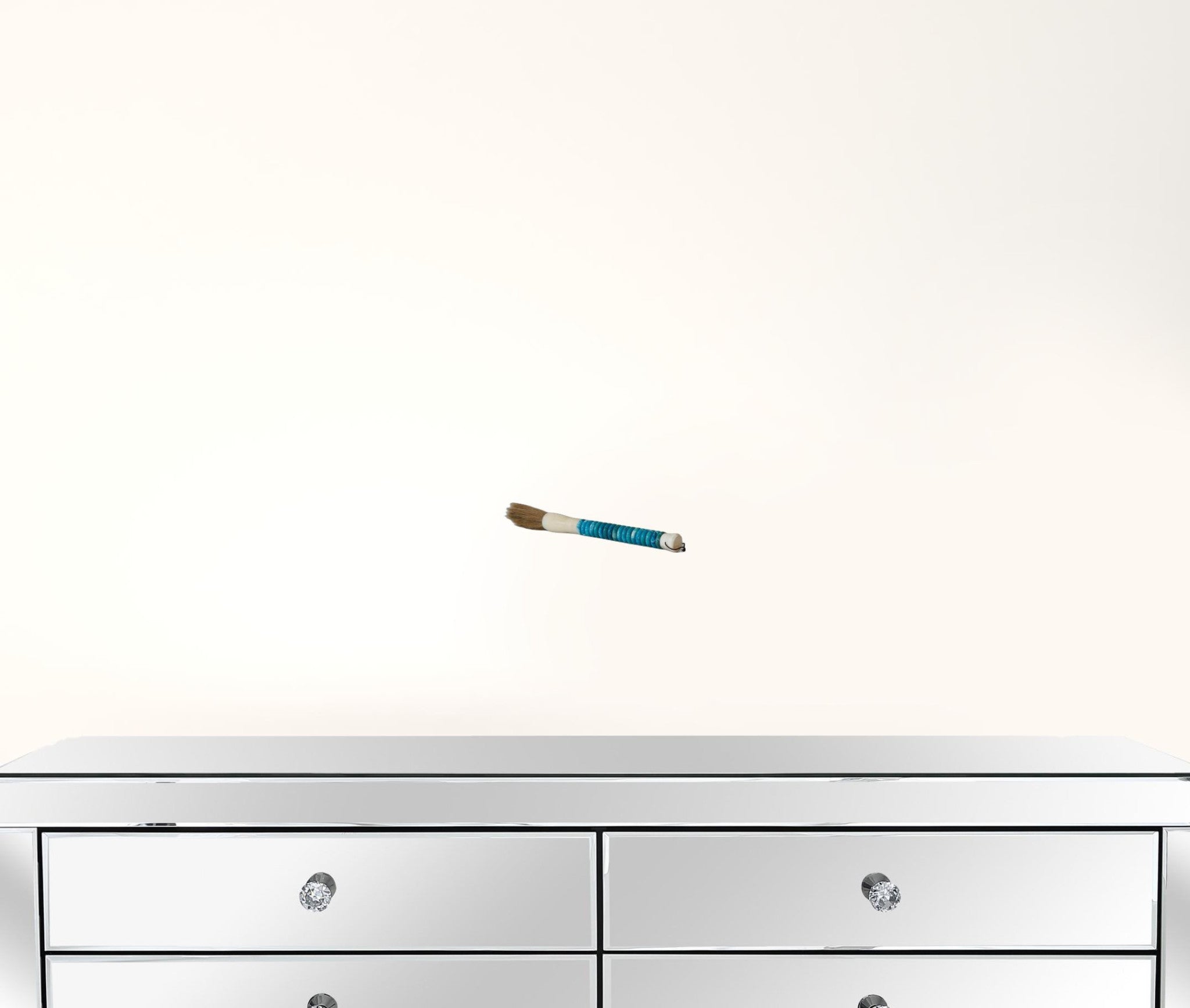 Pincel de caligrafía decorativa Shades of Aqua Jade Abacus Disc