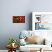 Decoración de pared de madera de alce envejecido