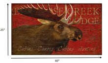 Decoración de pared de madera de alce envejecido