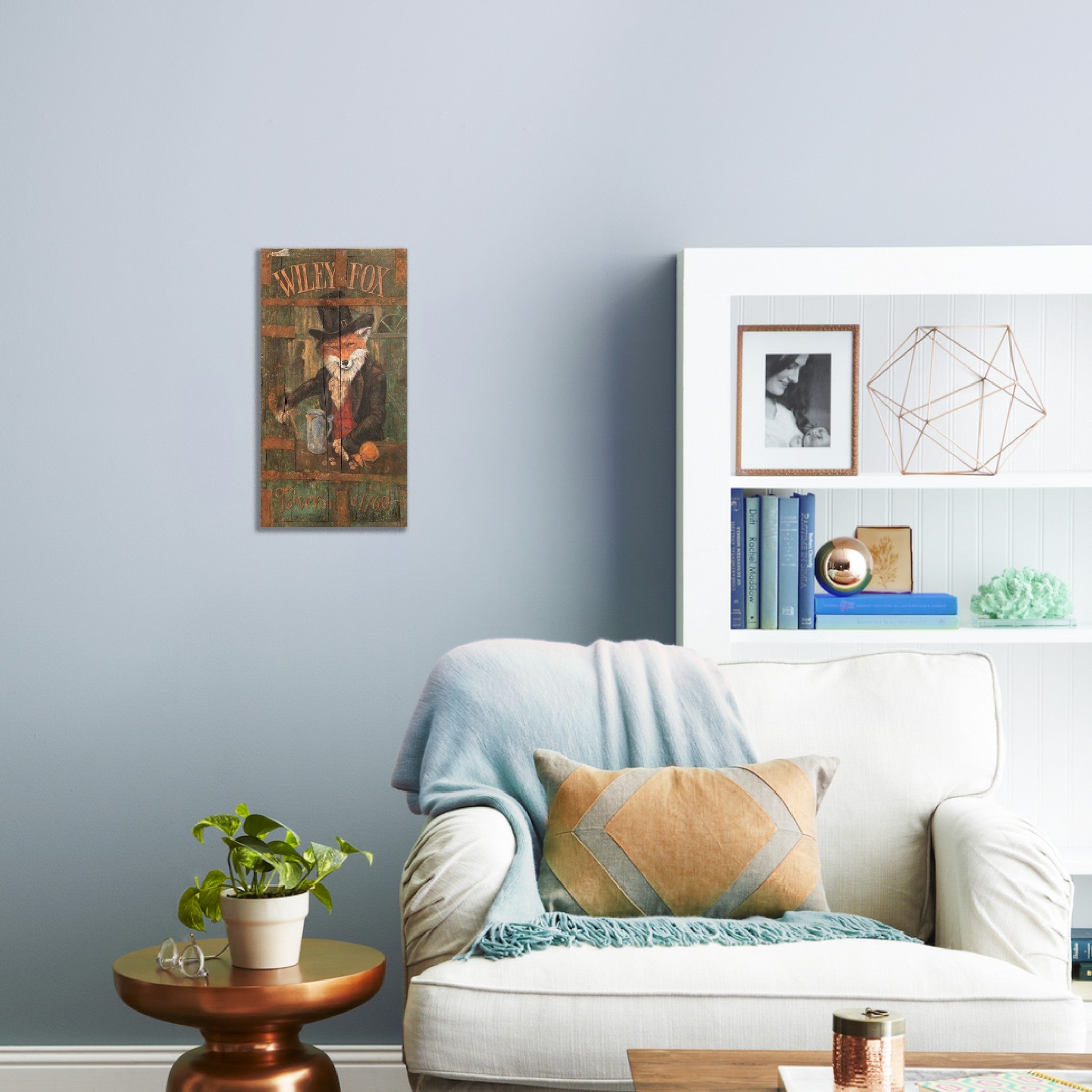 c1760 Arte mural de la taberna Fox