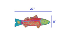 Rustic Orange and Red Whimsy The Fish Wall Art