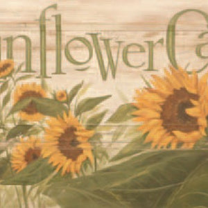 Rustic Old Sunflower Cafe Wall Art