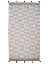 Gray Tribal Design Turkish Towel Beach Blanket