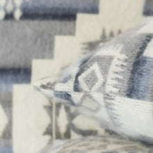 Ultra Soft Light Gray Southwest Handmade Pillow Cover - 16