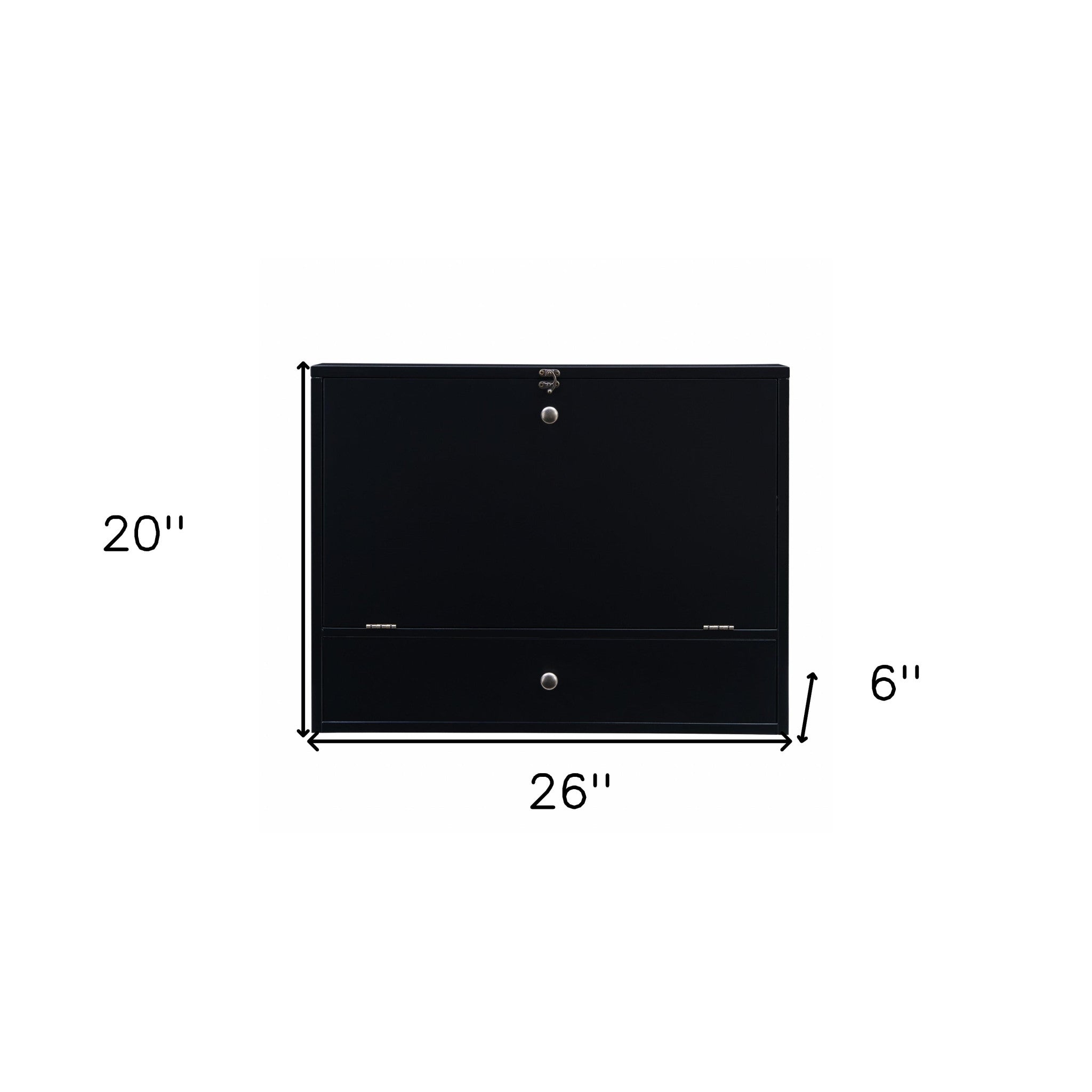 Black Wall Mount Folding Desk