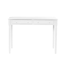Crisp White Desk with Drawers