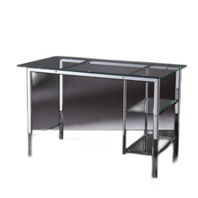 Chrome and Glass Writing Desk