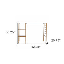 Matt Gold and Glass Writing Desk
