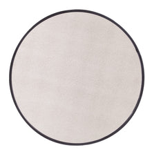 黑色和銀色鏡面圓形嵌套咖啡桌套裝（兩件套）