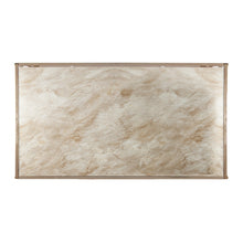 Mesa de centro rectangular de metal y copa de champán de 44