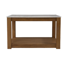 Natural And Natural Brown Solid Manufactured Wood Square Coffee Table 30