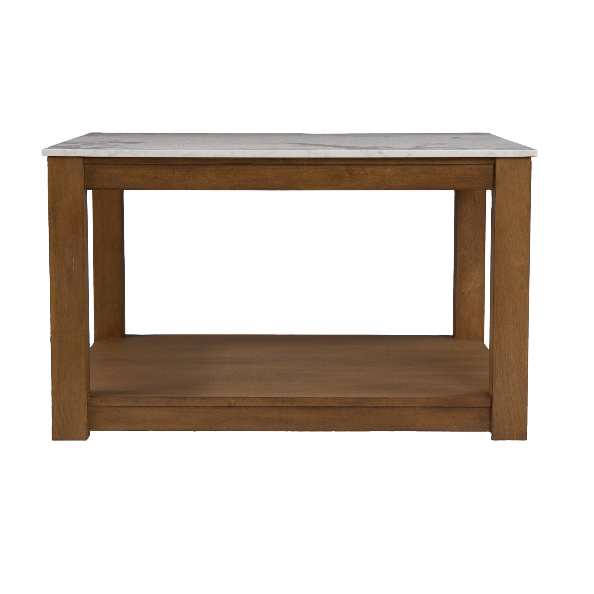 Natural And Natural Brown Solid Manufactured Wood Square Coffee Table 30"