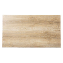 Mesa de centro rectangular de dos niveles de madera marrón claro natural de 42