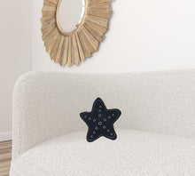 Set of Two Blue 3D Starfish Throw Pillows